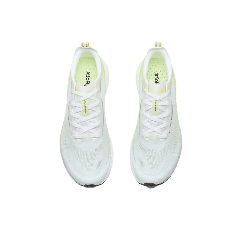 XTEP Abrasion Resistant Coverage Low Top Casual Running Shoes Women's White Green-3