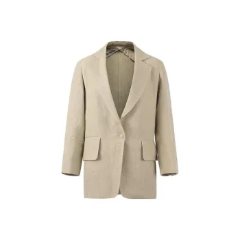 MaxMara Business Suits Women's Linen Sand