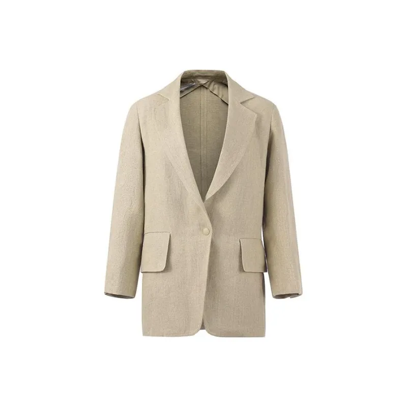 MaxMara Business Suits Women's Linen Sand-0