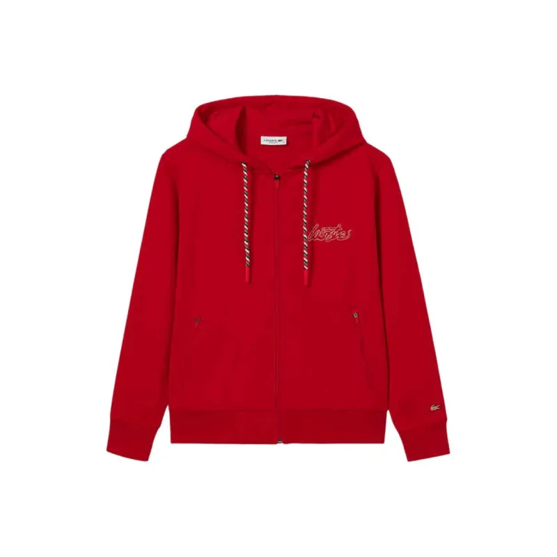 LACOSTE Auspicious Snake New Year Collection Sweatshirts Women's Red-0