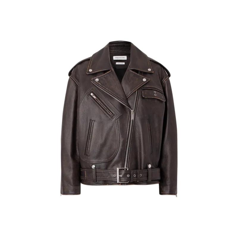 Alexander McQueen Leather Biker Jacket-0