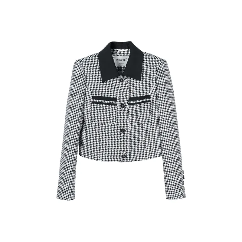 MISSSHINE Jackets Women's Black/White-0