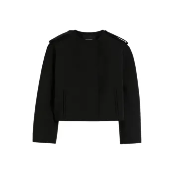 SCANLAN THEODORE Cady Cocoon Sleeve Jacket Jackets Coats Women's BLACK/Black