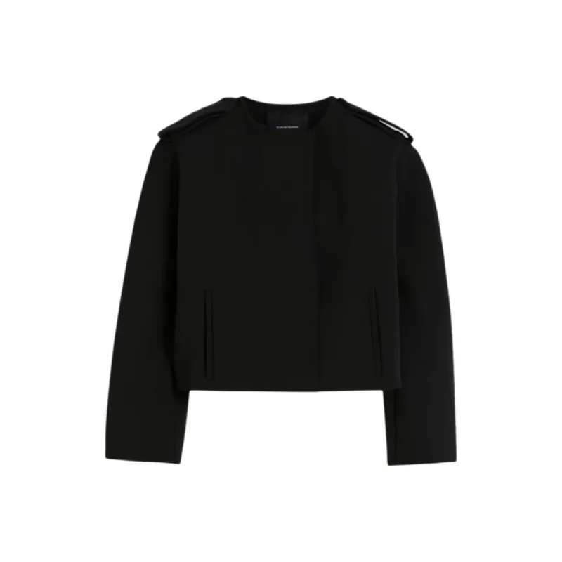 SCANLAN THEODORE Cady Cocoon Sleeve Jacket Jackets Coats Women's BLACK/Black-0