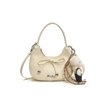 Yalu PU Handbag Women's Ecru/Pink/Blue/Silver/Black