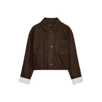 ZARA Jackets & Coats Women's Brown