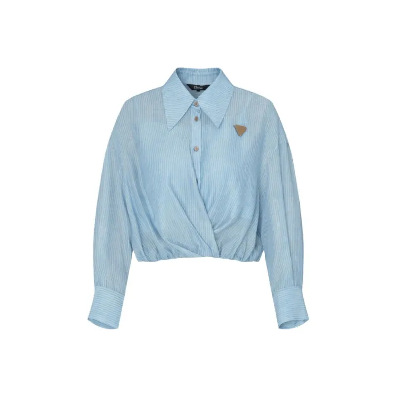 IDPAN Shirts Women's Blue Orchid-0