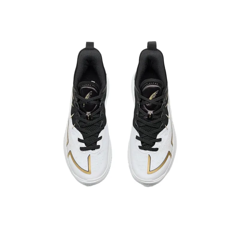 XTEP Non slip Lightweight Low Top Basketball Shoes Men's White Black-3