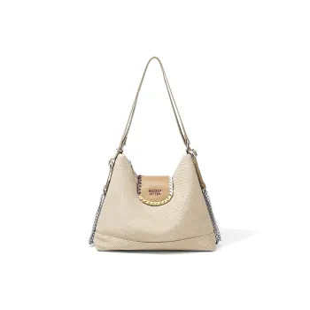 MAKEUP KITTEN PU With Synthetic Leather Tote Underarm Shoulder Bag Women's Khaki