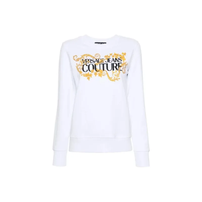 VERSACE JEANS Couture Logo print Cotton Sweatshirt-0