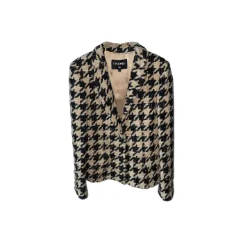 CHANEL Jackets & Coats Women's Black White