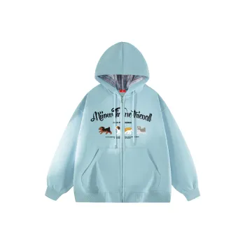 MIIOW Trend Party Series Sweatshirt Unisex Light Blue