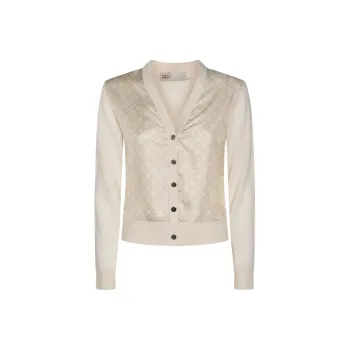 TORY BURCH V Neck Knitted Cardigan