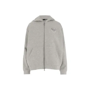 PINKO Love Birds embellished Hoodie