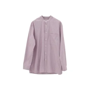 Birkenstock Stripe pattern Collarless Shirt