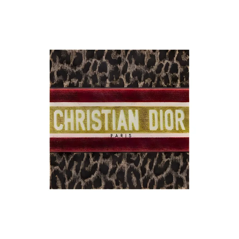 DIOR BookTote Velvet Handbag Regular Women's Beige-4