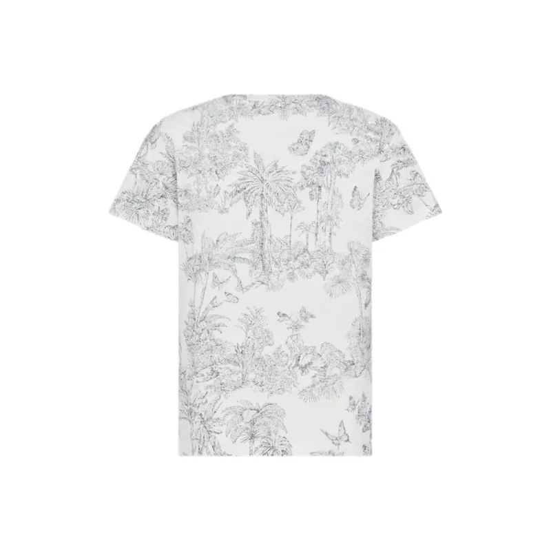 DIOR Dioriviera Regular T Shirt Women's White Blue-1