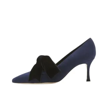 MANOLO BLAHNIK SERBA Slim Heel High Heels 7cm Women's Blue