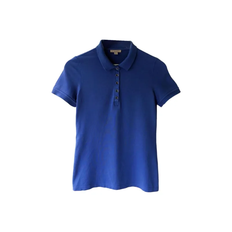 Burberry Polo Shirt Women's Blue-0