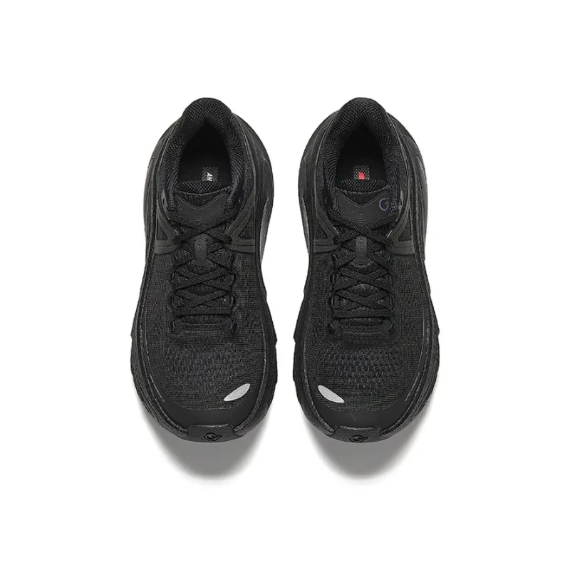 Anta Riding The Wind 2 Anti Slip Wear Resistant Low Top Casual Running Shoes Women's Basic Black-2