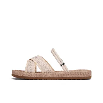 Hotwind Woven Slip Resistant Slide Slippers Women's Beige
