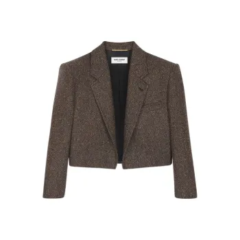SAINT LAURENT Business Suit Women's Mocha
