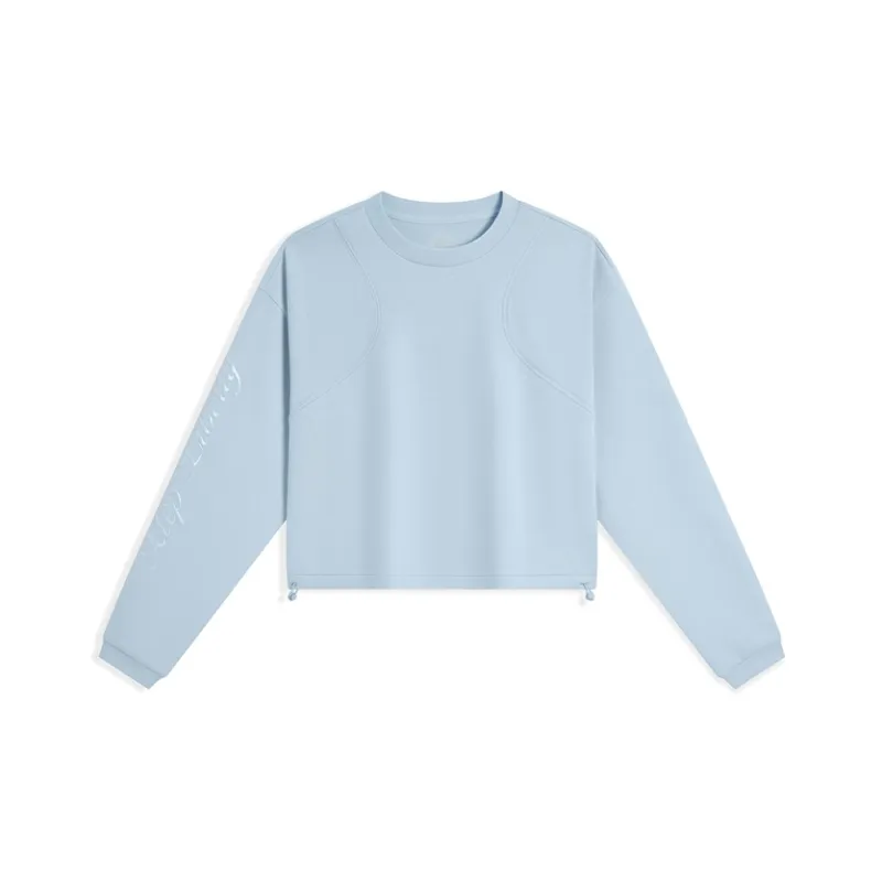 XTEP Sports Life Collection Sweatshirt Women's Misty Stream Blue-0