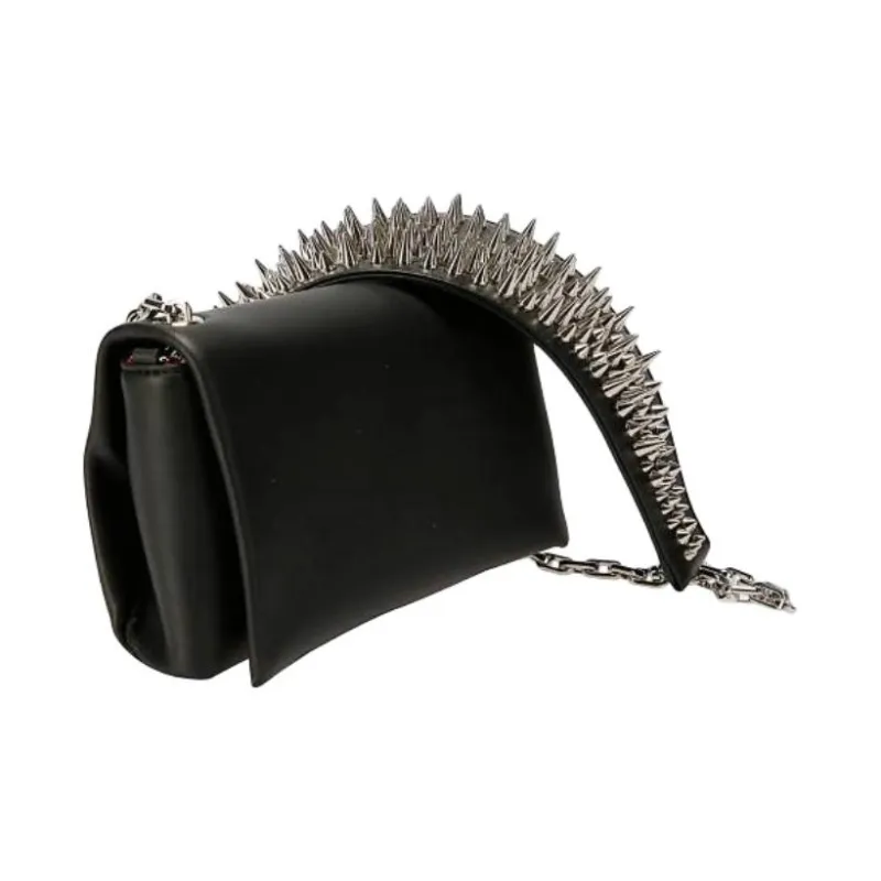 CL LUBOTING Nappa Leather Crossbody Bag Women's Black-1