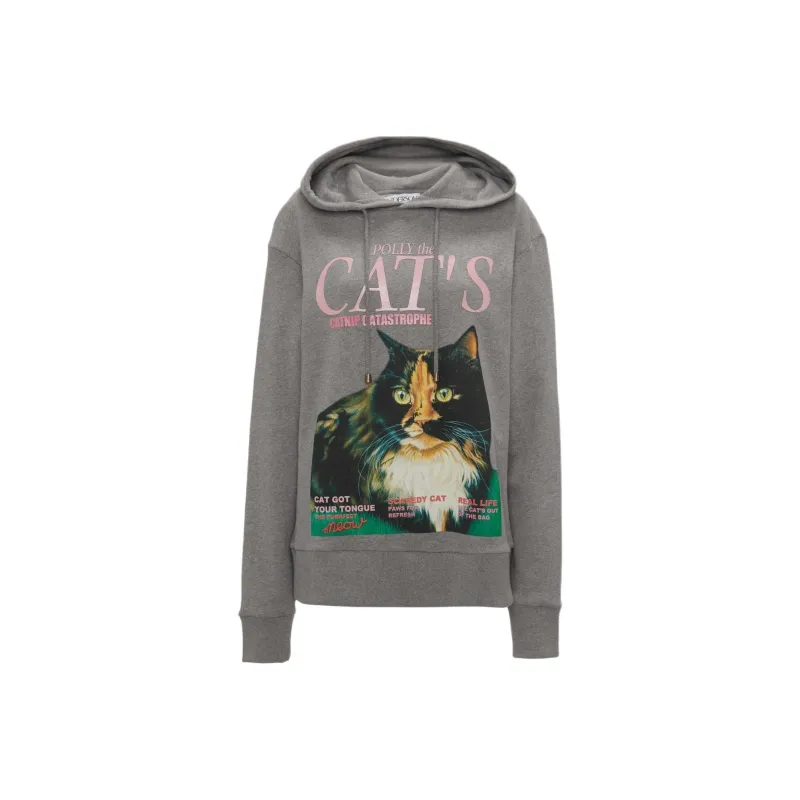 JW Anderson Graphic print Organic Cotton Hoodie-0