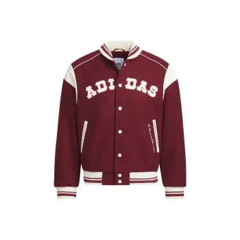 Adidas Originals COLLEGIATE BOMBER FW24 Collegiate Bomber Jacket Jackets Coats Women's Dark Red/Ivory