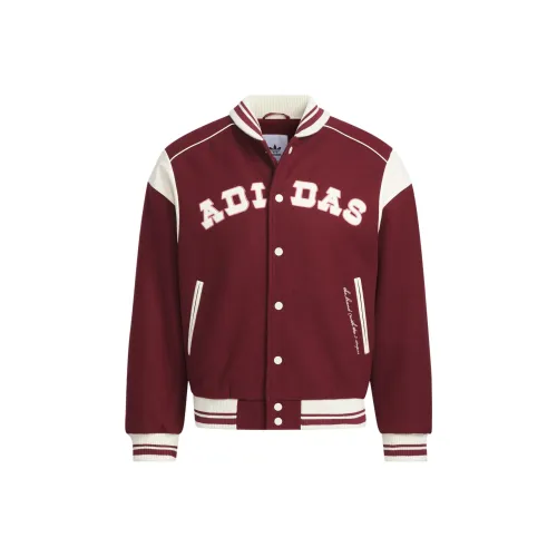 Adidas Originals COLLEGIATE BOMBER FW24 Collegiate Bomber Jacket Jackets Coats Women's Dark Red/Ivory