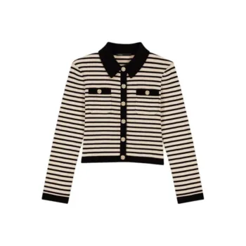 Maje Striped Cardigan