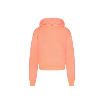 SKIMS MODAL FRENCH TERRY CLASSIC HOODIE Sweatshirt Women's NEON ORANGE