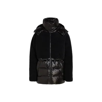 KARL LAGERFELD / Karl Lagerfeld Jeans Hooded Panelled Puffer Jacket