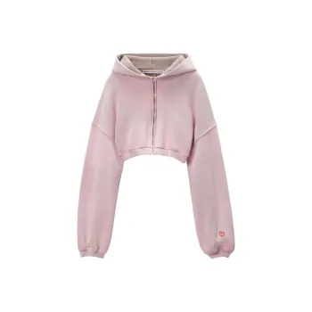 Alexander Wang Zip up Cropped Hoodie