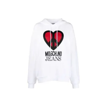 MOSCHINO Jeans Peace Symbol Printed Hoodie