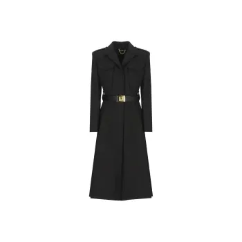 Elisabetta Franchi Coat Women's Black
