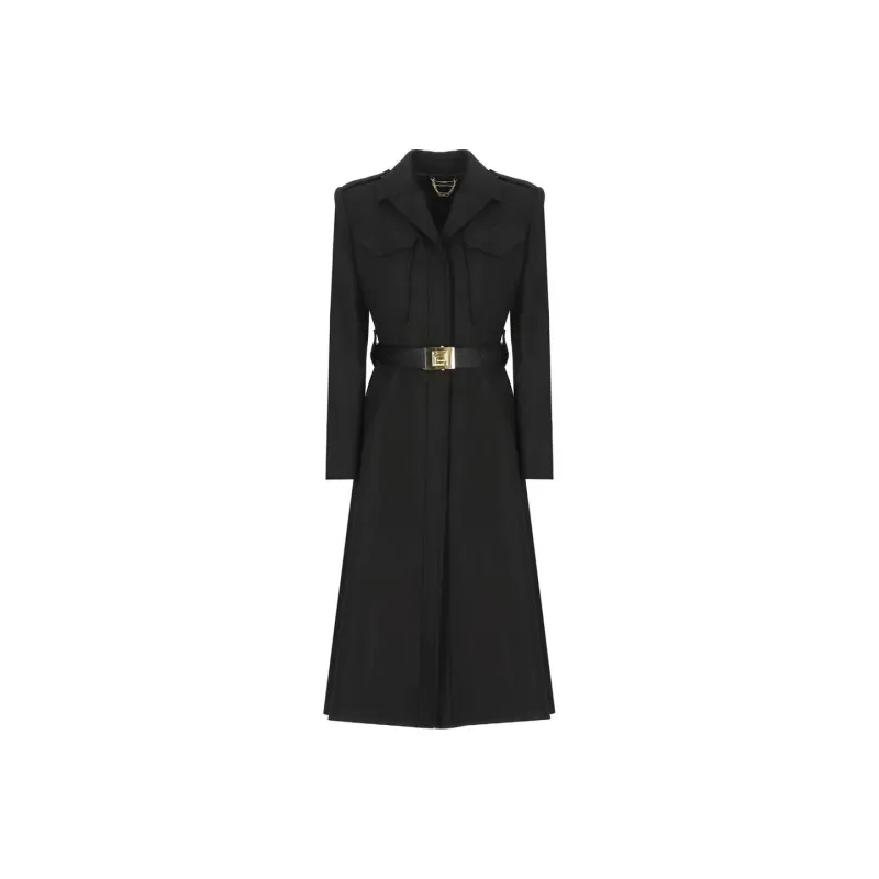 Elisabetta Franchi Coat Women's Black-0