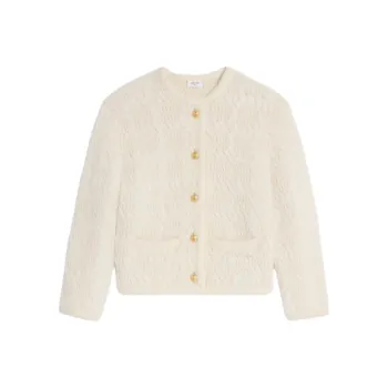 CELINE Cardigan Jacket In Alpaca Wool