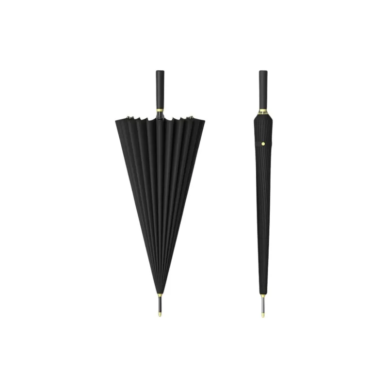 Watermelon Vine Minimalist Long Handle Automatic Umbrella With Reinforced Windproof Design, Thickened Business Umbrella-3
