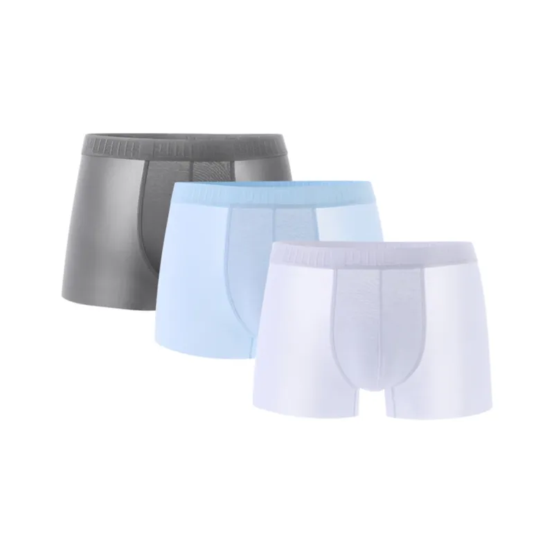 PUMA Underpants Men's 3 Pack, Silver/Gray/Light Blue-0