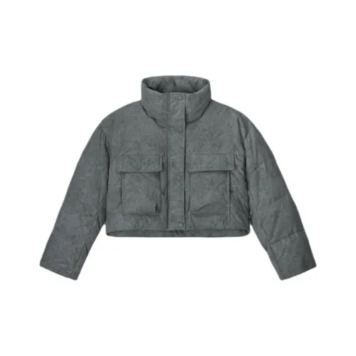 Levis Down Jackets Women's Gray