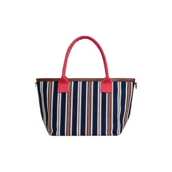 HERMES So Canvas Tote Bag, Shopping Bag, Shoulder Bag, Handbag Women's Blue
