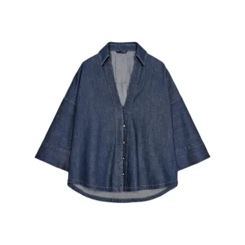 ZARA Shirts Women's Deep Indigo