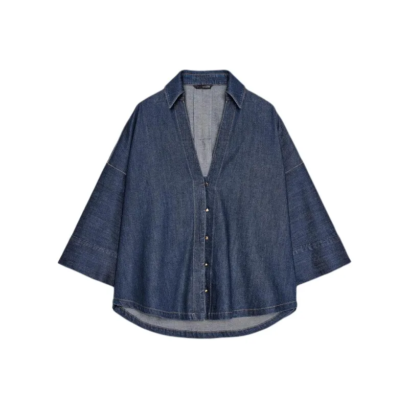 ZARA Shirts Women's Deep Indigo-0