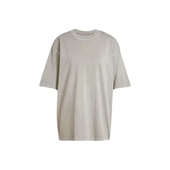 Adidas Originals WASHEDOversized Tee T Shirt Women's Silver Pebble