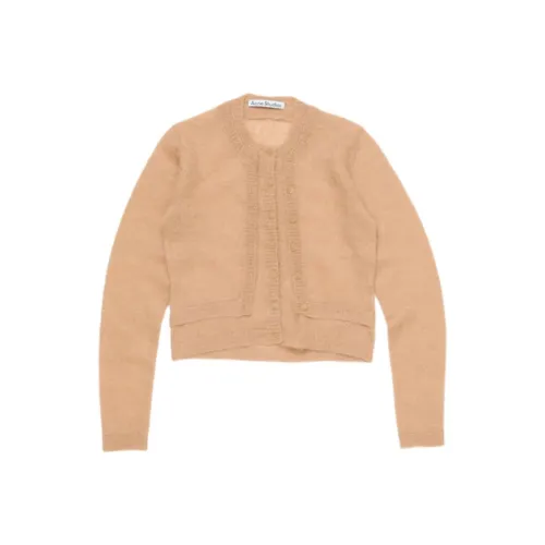 Acne Studios Runway Show Series SS25 Knitwear Women's Beige Yellow