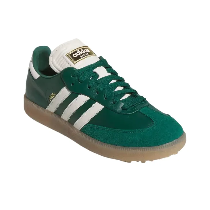 Adidas Originals Samba Low Top Golf Shoes Unisex White Green-2