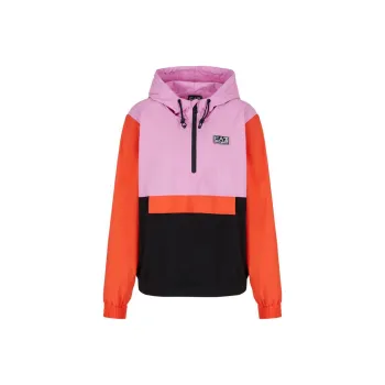 EMPORIO ARMANI Colour block Hooded Performance Top