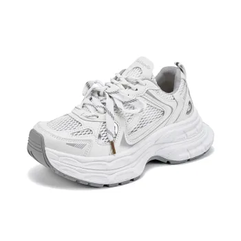 La Chapelle Low Top Chunky Sneakers Women's Gray